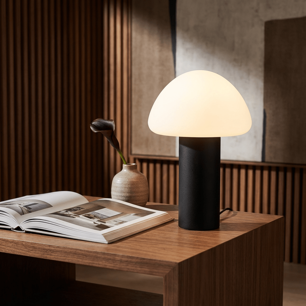 Forêt au printemps – Rechargeable LED Mushroom Table Lamp | Mushroom Design, Soft Light & Touch Control