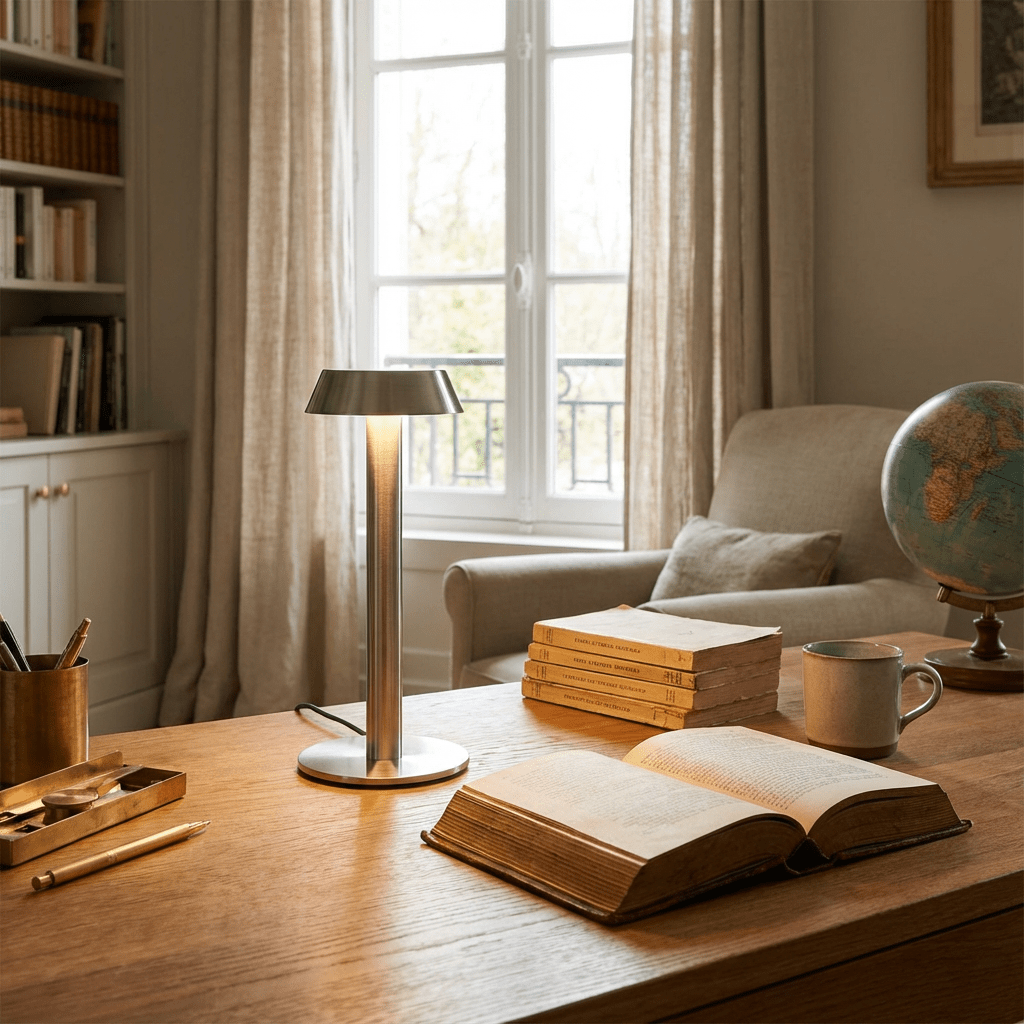 Le Soir – Rechargeable table lamp, soft light for the evening