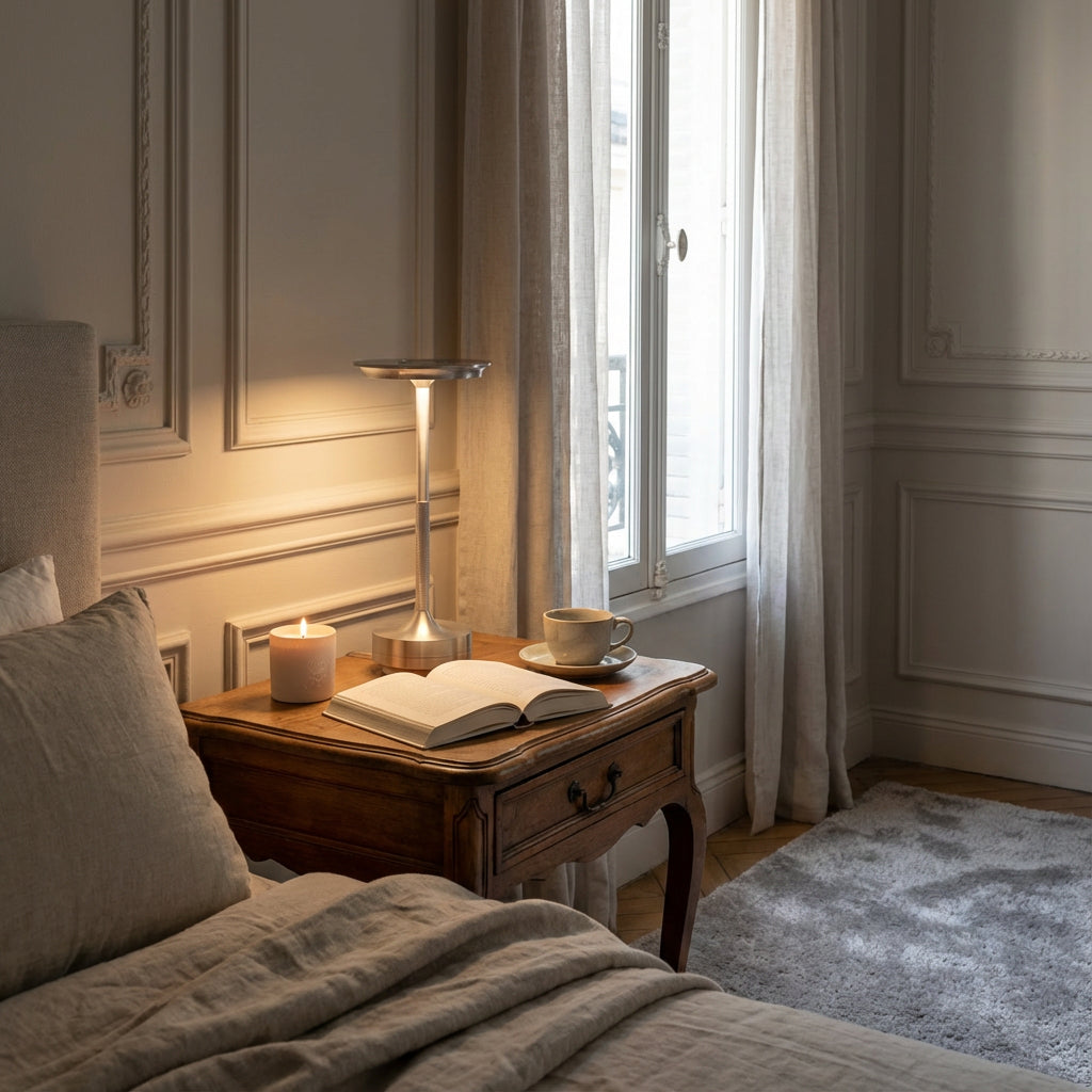 Chevalier— Cordless Table Lamp · Touch Control · Soft Fade-In Lighting