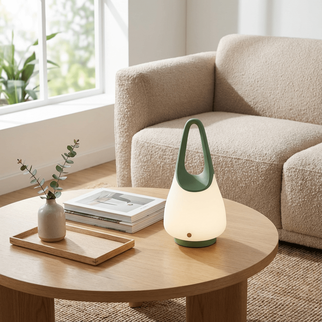 Anse — Rechargeable Table Lamp with Handle & Soft Ambient Light