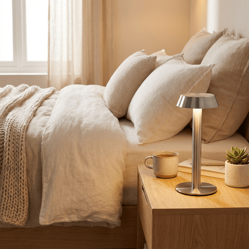 Le Soir – Rechargeable table lamp, soft light for the evening
