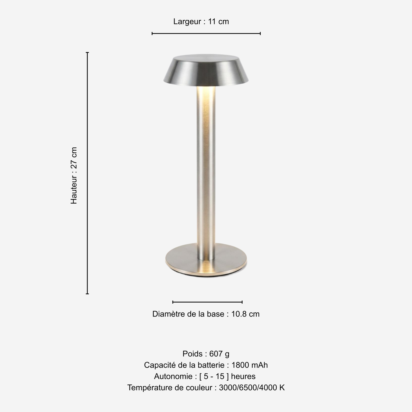 Le Soir – Rechargeable table lamp, soft light for the evening
