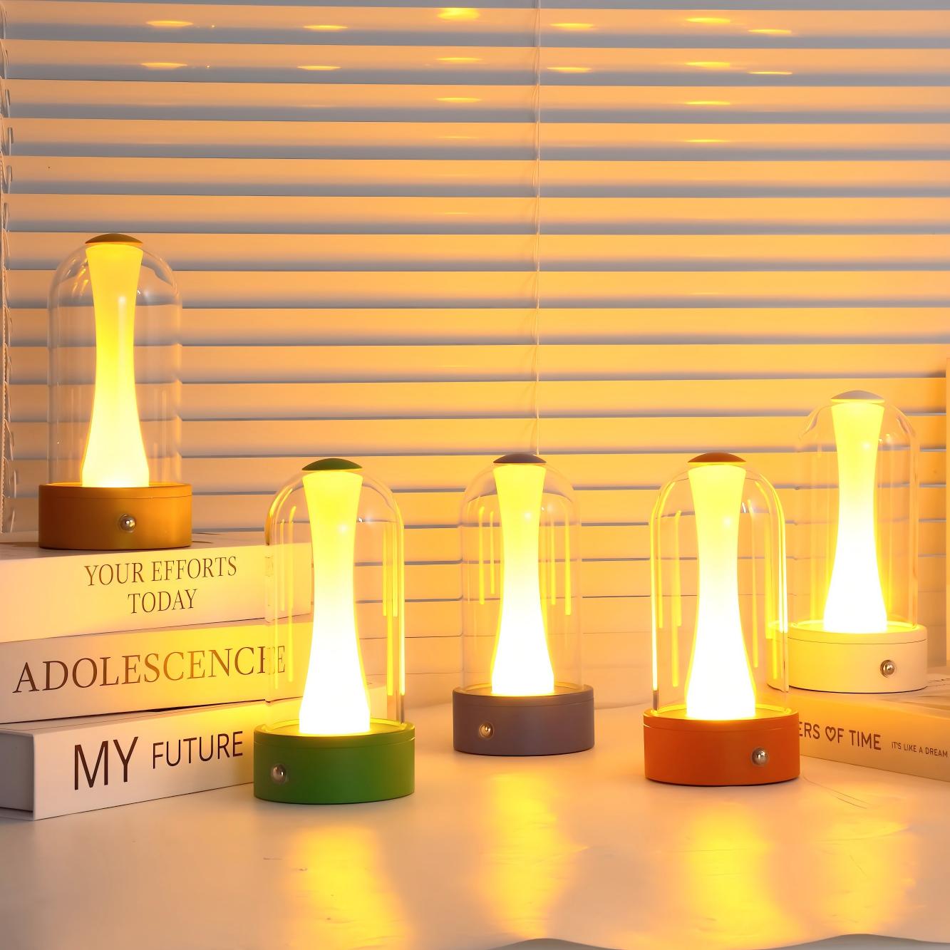 Pistil – Rechargeable Table Lamp with Botanical Design, Soft Dimmable Light