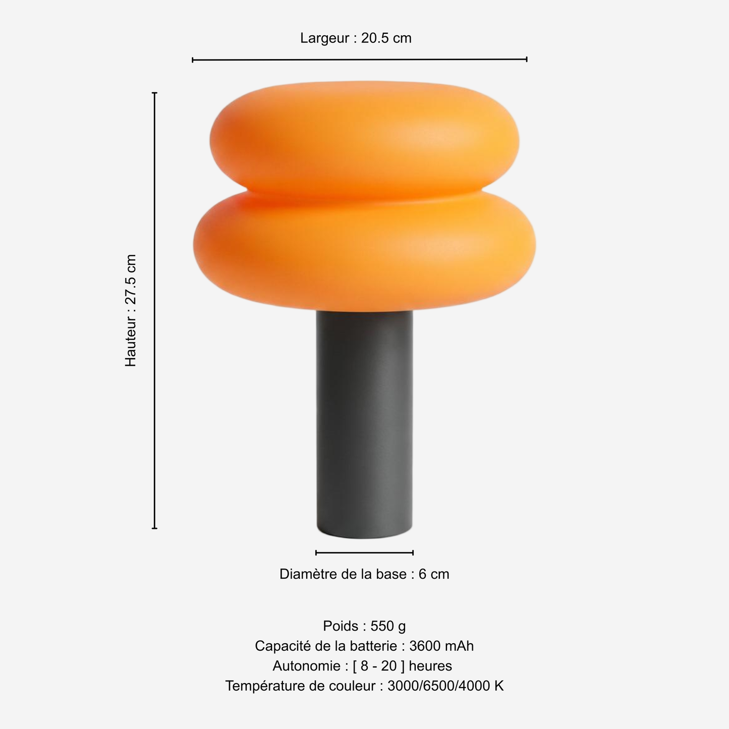 Brioche Soleil — Rechargeable Cordless Table Lamp