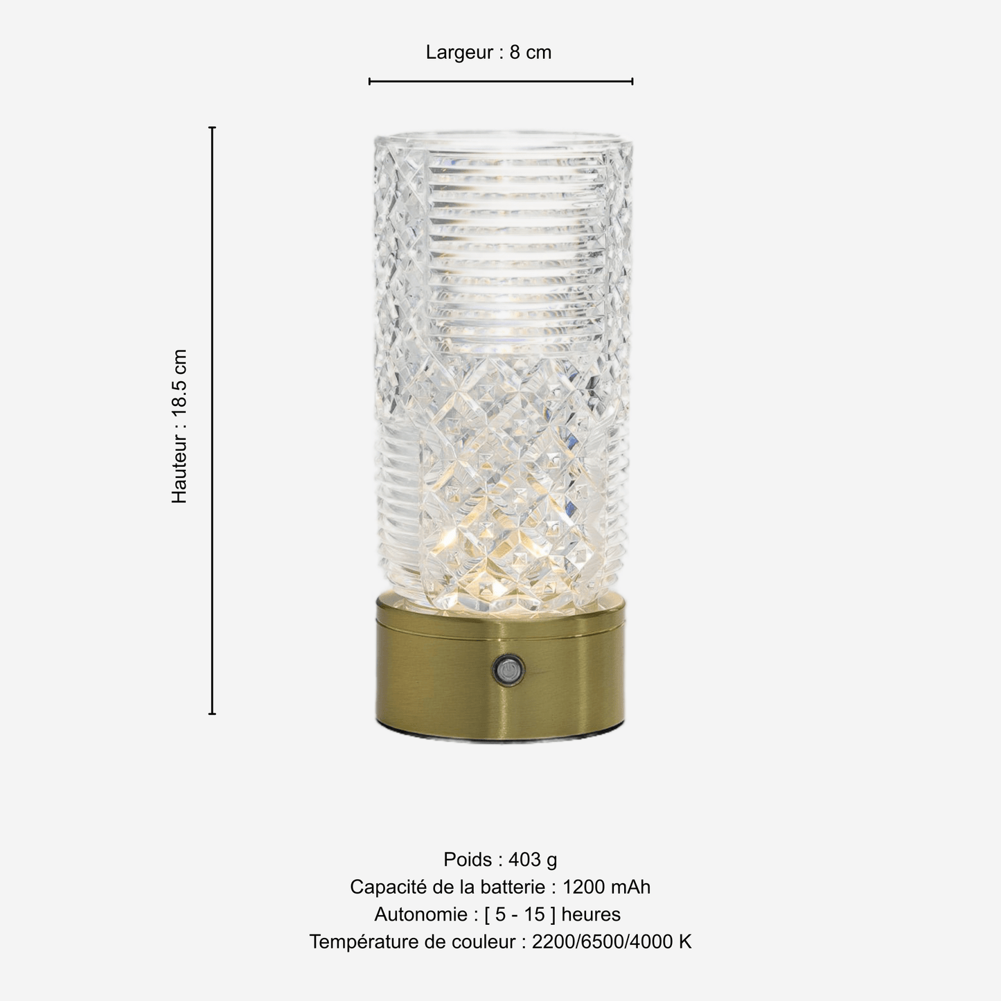 Fleur de Lumière –Rechargeable Table Lamp with Soft Lighting Effect