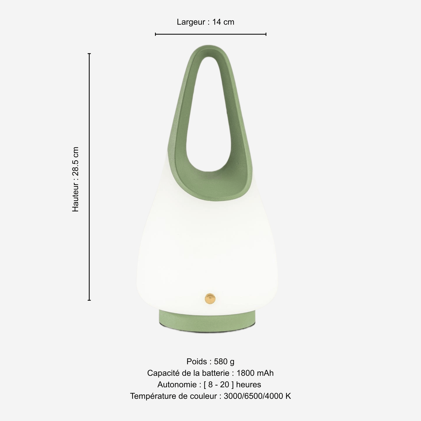 Anse — Rechargeable Table Lamp with Handle & Soft Ambient Light