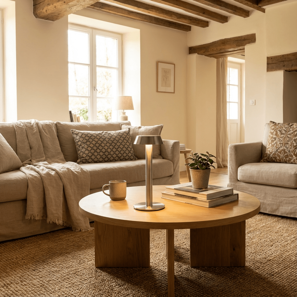 Le Soir – Rechargeable table lamp, soft light for the evening